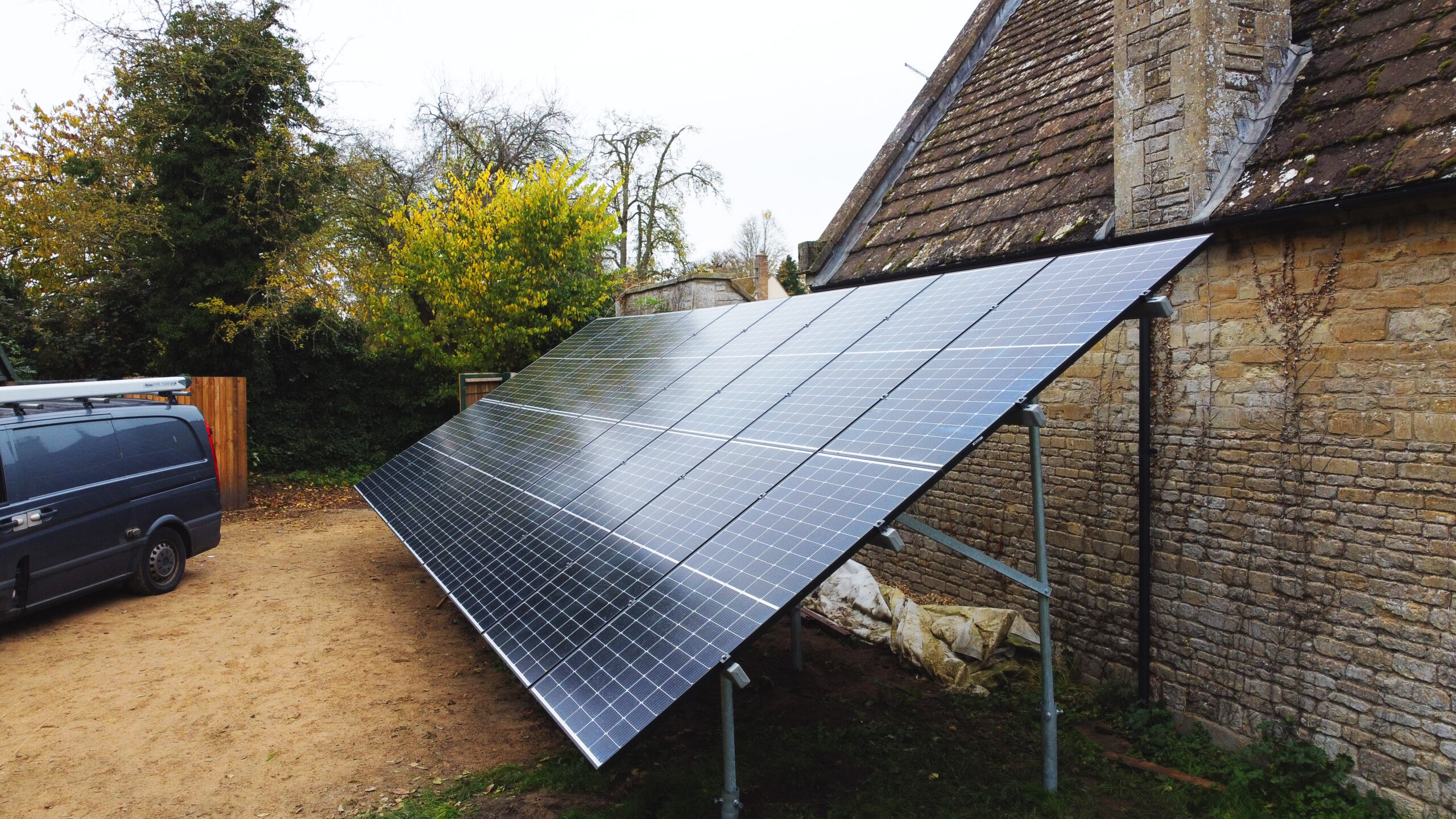 Residential Ground Mount Solar Panel System