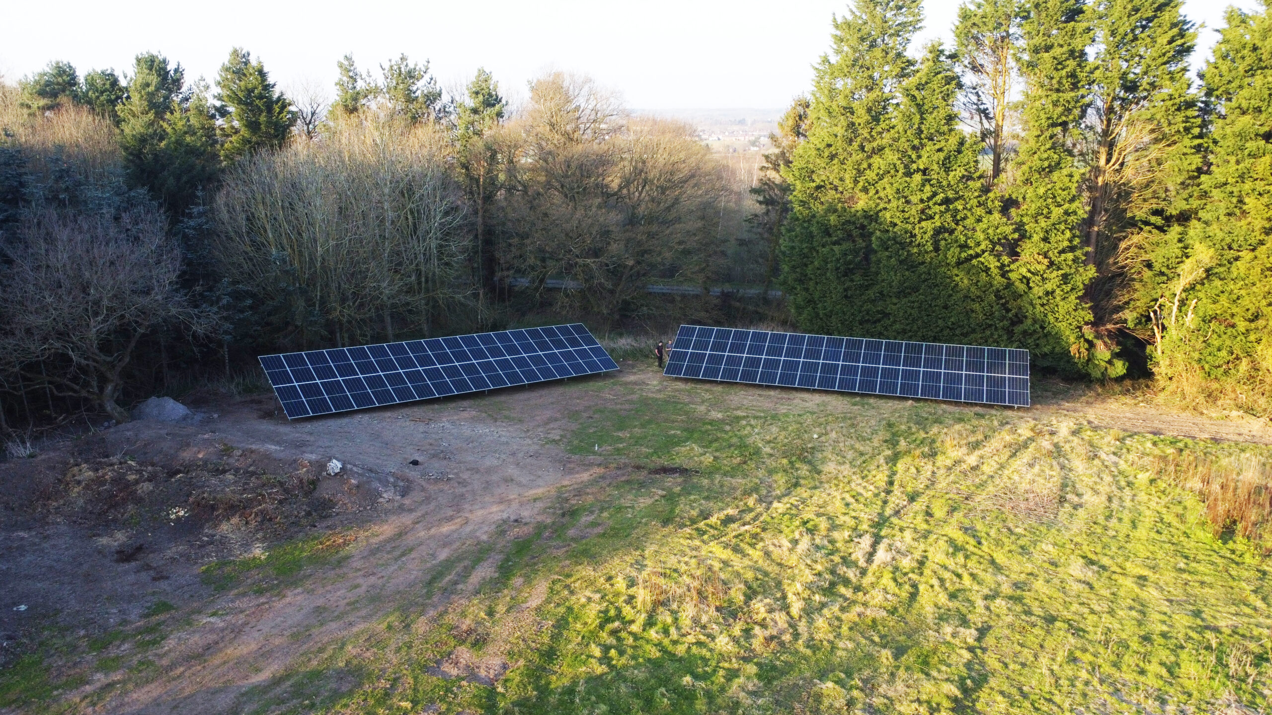 Hawarden Castle Ground Mount Solar Panel System