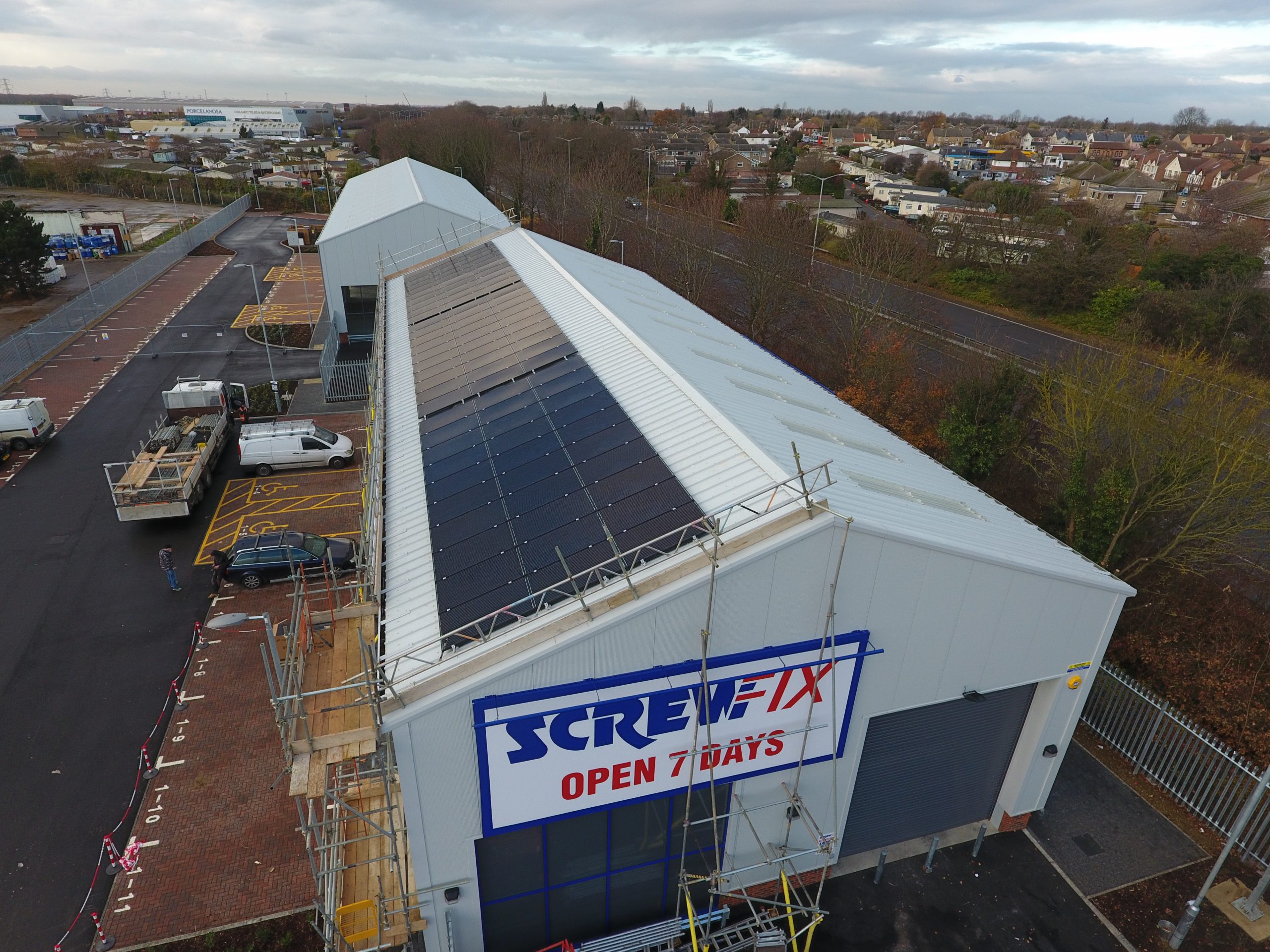 Solar Panels Installed at Screwfix