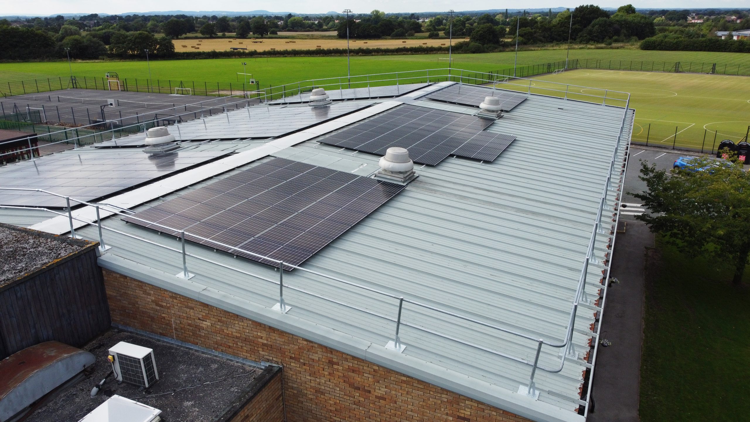 Leisure Centre With Solar Panels In Shavington