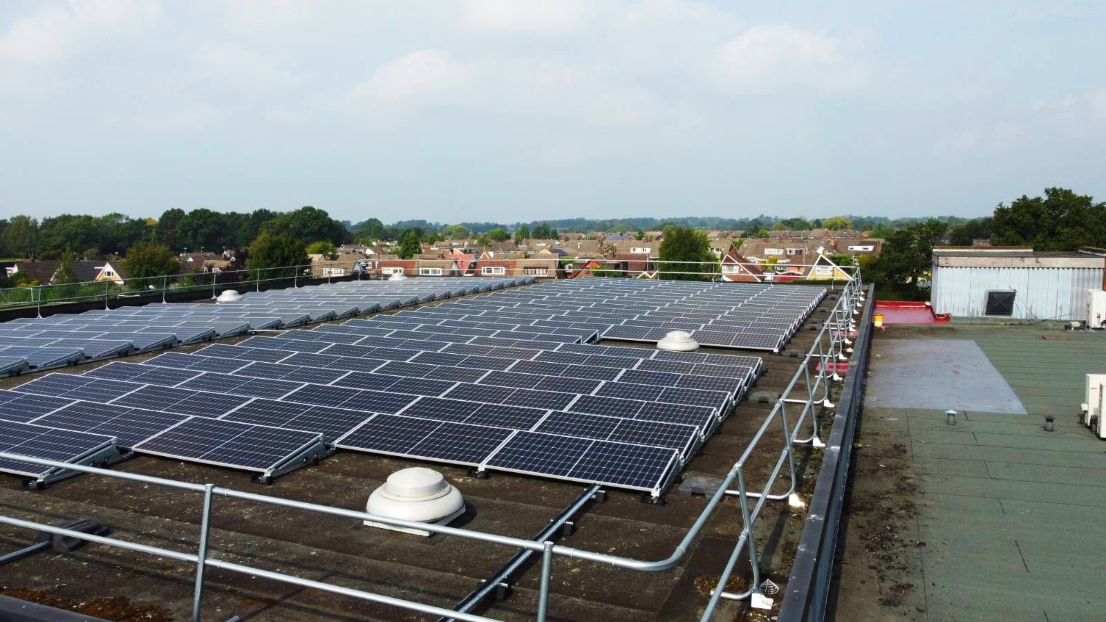 Leisure Centre in Sandbach With Solar Panels