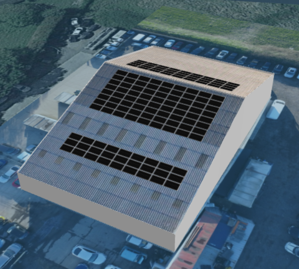 Commercial solar-panel installation completed by Genfit