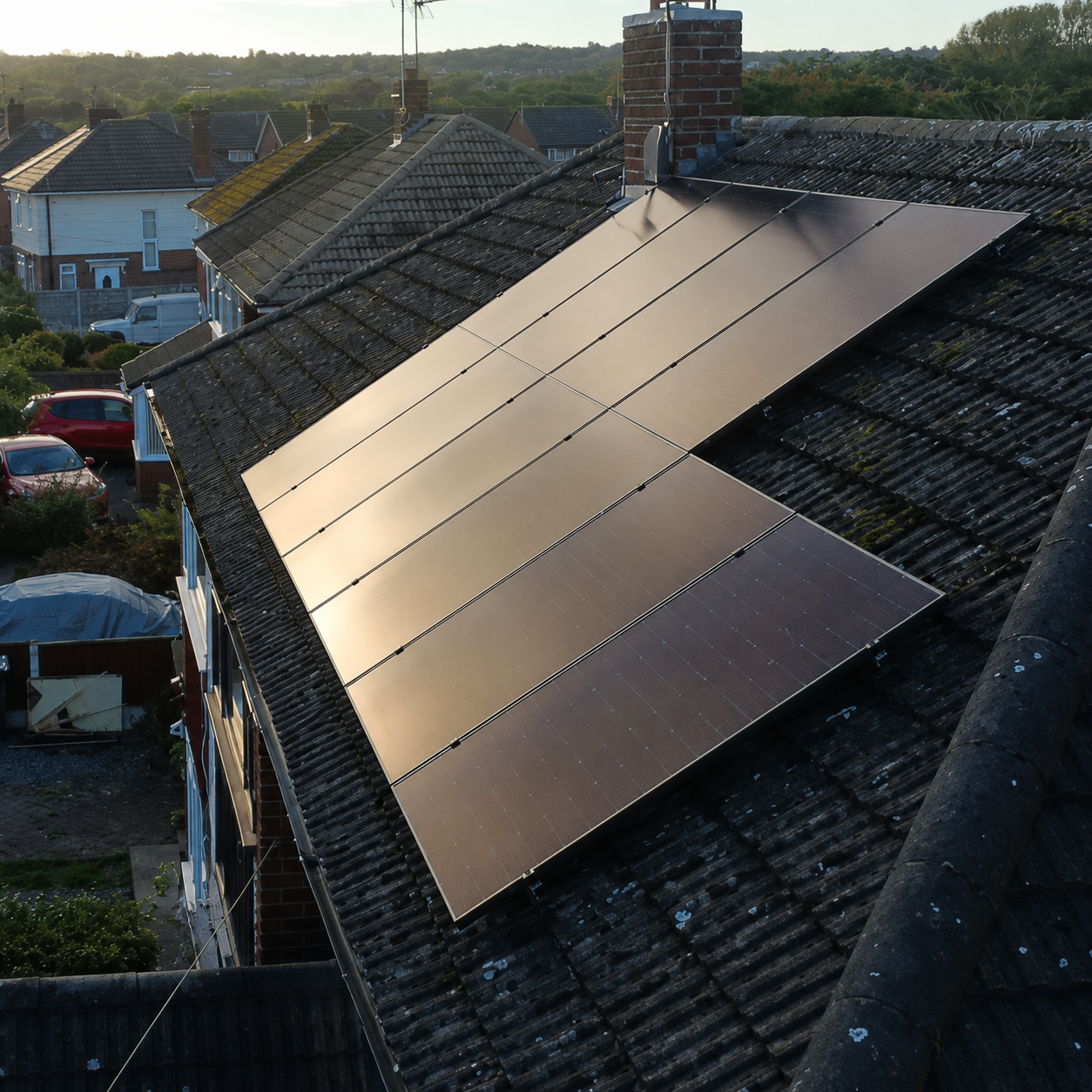 On-roof solar-panel installation completed by Genfit