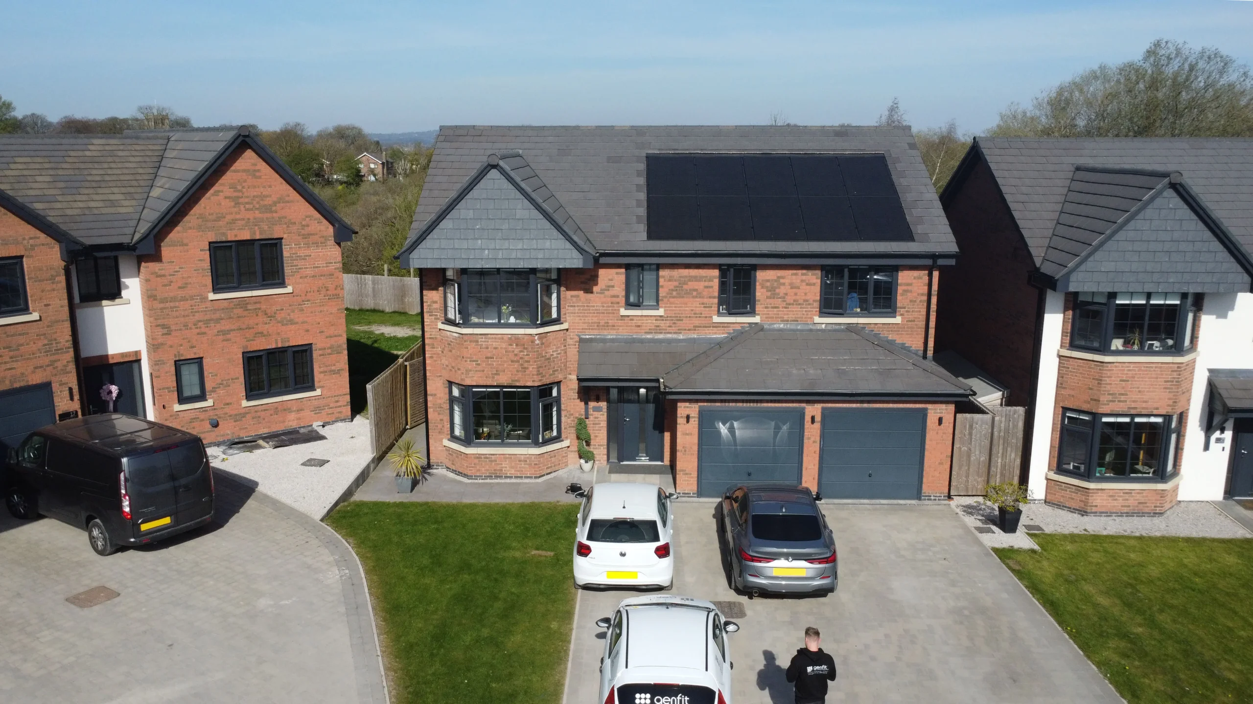 Residential solar panel installation by Genfit